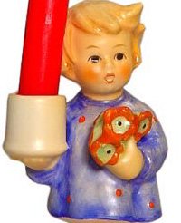 Hummel Figurine - Girl With Nosegay Candleholder
