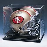 Coach's Choice Full Size Football Helmet Display Case with Engraved NFL Team Logo