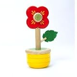Yellow Stacking Flower Wooden Toy