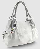 Large Charm Hobo Handbag (White-old)