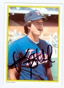 Kent Hrbek Autographed/Hand Signed baseball card (Minnesota Twins) 1983 Topps All Star Set #35