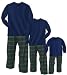  : Matching Family Navy Plaid Flannel Pajamas