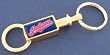 Cleveland Indians Gold Tone Valet Keychain
