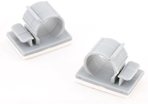USTEK® Self-Adhesive Sticky Plastic Cable Mount Clip Clamp, 10 per Pack