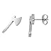 Small Stainless Steel Tomahawk Stud Earrings 3/8 inch