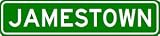 JAMESTOWN City Limit Sign - High Quality Aluminum