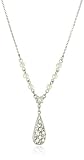 1928 Bridal Amore Elongated Teardrop Bridal Necklace