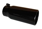 A.P. GLOSS BLACK Exhaust Muffler Tip for FORD POWERSTROKE and CHEVY DURAMAX with Stock 3.6
