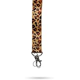 Leopard Lanyard Key Chain Holder