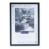 DAX MANUFACTURING INC. / Black wood poster frame, wide profile, plexiglas window, 24 x 36 / DAX2863U2X / Sold as 1 Each / Mfr Part # 2863U2X \*/ Black wood poster frame, wide profile, plexiglas window