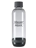 Wasser Maxx Flasche PET - 1 Liter - anthrazit - 