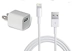 Apple 5W USB Wall Charger Power Adapter with 1m Lightning Cable for iPhone 5/5c/5s/6/6 Plus (Wireless Phone Accessory)