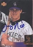 Jayson Nix, Casper Rockies - Rockies Affiliate Autographed Card