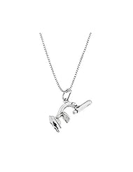 Sterling Silver Three Dimensional Scientific Instrument Microscope Necklace