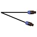 Black Professional 10m Klotz 8x 25mm 8 Pole Speakon Plug To 8 Pole Speakon Plug Sleeve