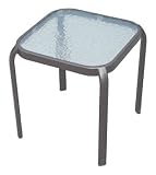 Courtyard Creations Brz Stack Side Table Tgs16dk Aluminum/Steel Patio Tables