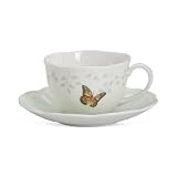 Lenox Butterfly Meadow Monarch Petite Cup & Blue Saucer