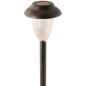 Moonrays 91732 Bradford Style Solar Powered Metal Path Light, 4-Pack, Brown