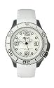 DKNY Women's Gunmetal Stainless Steel White Rubber Watch #NY4405