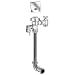 Sloan Valve 152ESS Royal Optima Concealed Sensor Activated 3.5 GPF Water Closet Flushometer for Wall Hung Back Spud Bowls, Chrome