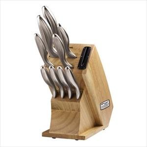 Brand-New Chicago Cutlery Forum 10-Piece Set Wood Block With Built In Sharpener Popular