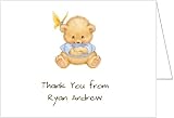 Special Surprise Blue Baby Thank You Cards - Set of 20