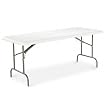Resin Rectangular Folding Table, 72w x 30d x 29h, Platinum