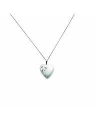 Genuine .925 Sterling Silver 16mm Enameled Lily Heart Locket 18 2.4 Grams. 100% Satisfaction Guaranteed.