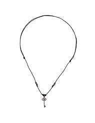 Retro Key Pendant .925 Sterling Silver Pave Setting Diamond Charm Pendant Necklace Fashion Jewelry