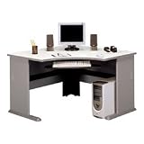 Advantage Series A Pewter Corner Desk By Bush Furniture