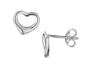 Open Heart Earrings in Sterling Silver .925