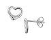 Open Heart Earrings in Sterling Silver .925