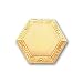 Gold-plated Hexagon Tie Tack