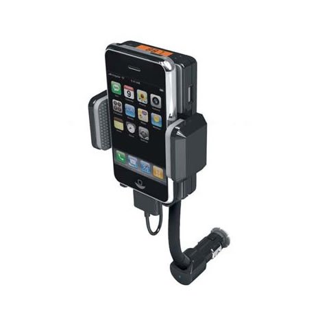 FM TRANSMITTER, Charger & FULL HANDS-FREE CAR KIT for Apple iPhone, iPhone 3G and iPod Player 