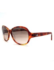 Calvin Klein CK 4104S 040 Blonde Havana Oval Sunglasses by Calvin Klein