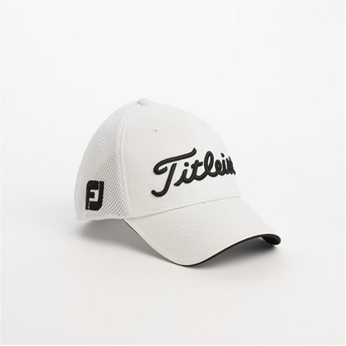 TITLEIST Tour Sports Mesh Flexible Fit Golf Cap in weiss