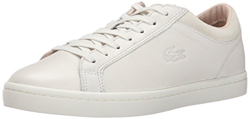 Lacoste Women s Straightset W1 Fashion Sneaker, Off White, 6.5 M US