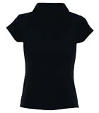 Fruit of the Loom lady fit rib polo shirt Deep navy XS - size 8