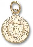Ohio State Buckeyes Solid 10K Gold Seal 1/2'' Pendant