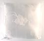 White Satin & Flower Bridal Wedding Ring Bearer Pillow