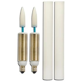 Bulbrite LED FLKR E12 LED Retrofit Flickering Candle with Sleeve