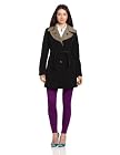 London Fog Women's Kara Two Tone Trench Coat