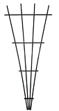 Heartland 06844 6-Feet Black Fan Trellis