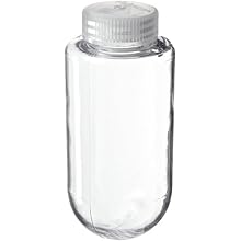 Nalgene 3123-0250 Polycarbonate Spherical Bottom 250mL Centrifuge Bottle with Polypropylene Screw Closure, Max Rating 27500 x g (Pack of 4)