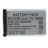 750 mAh Li-Ion Internal Battery for Kyocera K322, K323, K325 and Cyclops