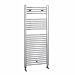 Chrome Flat Heated Bathroom Towel Radiator Rail 1200mm x 500mm