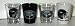 Baltimore Ravens Collector Shot Glass 4 Piece Set