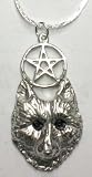 Wolf Pentagram, pewter