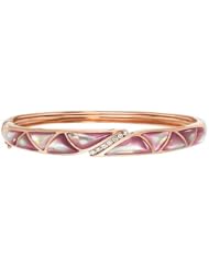 Kabana - Pink Mother of Pearl & Diamond Bangle