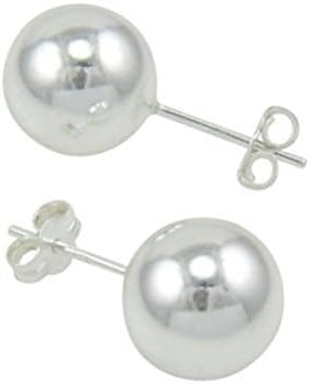 Crystalbella Fashion Clearance Stainless Steel 10Mm Ball Bead Studs Earrings